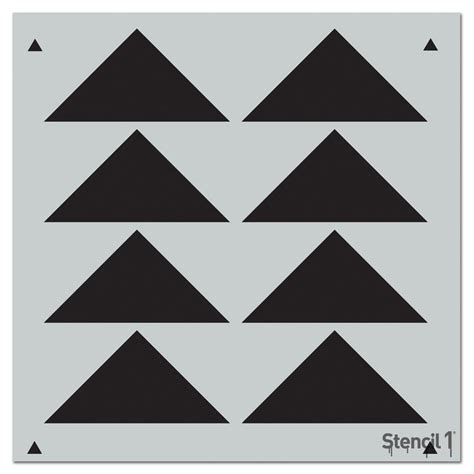 stencil triangles aligned repeat pattern stencil spa  home depot