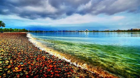 colorful stones  seashore hd nature wallpapers hd wallpapers id