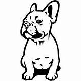 Bulldog Frenchie French Drawing Print Getdrawings Line Vezi Site sketch template