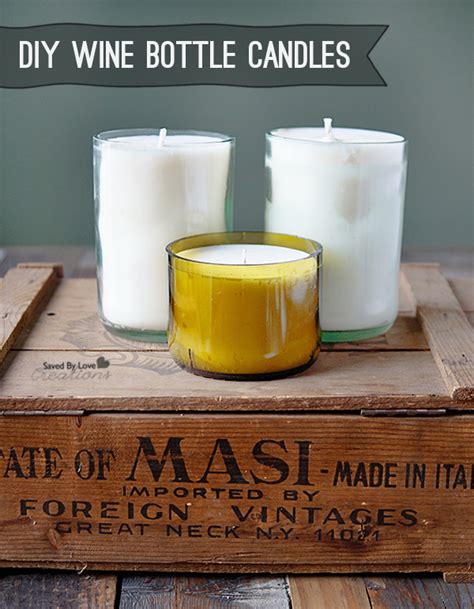 diy wine bottle candles