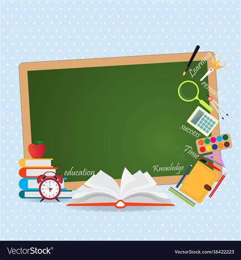 education design background  open book vector image