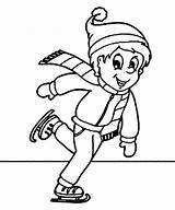 Skating Ice Coloring Drawing Pages Figure Winter Getcolorings Clipartmag Color sketch template