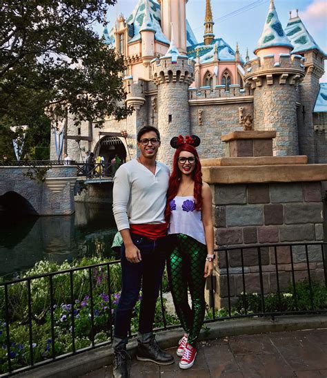 Disney Halloween Couples Costume At Disneyland Ariel And Prince Eric