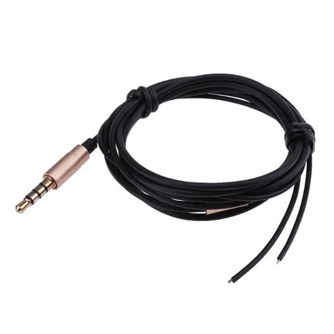 mft mm jack diy earphone audio cable headphone repair replacement wire cord