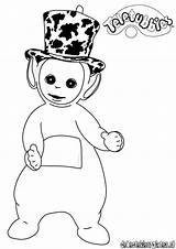 Coloring Teletubbies sketch template
