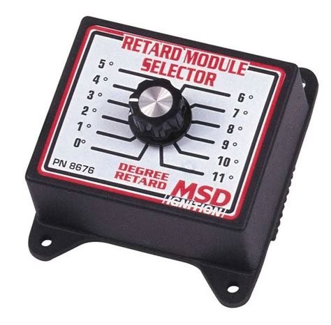 msd timing retard module selector switch   degrees