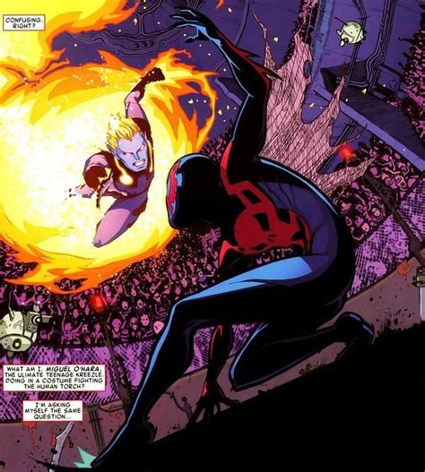 spider man 2099 and human torch 2099 spiderman