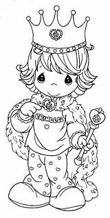 Coloring Pages Precious Moments King Queens Printables 為孩子的色頁 Colorear Para Sheet Children Kids Little Colouring sketch template