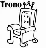 Tronos Throne Disfrute Compartan Motivo Pretende Niños sketch template