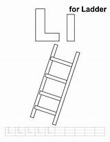 Ladder Coloring Pages Printable Practice Kids Handwriting Alphabet Ladders Letter Bestcoloringpages Template Worksheets Letters Templates Writing Preschool sketch template