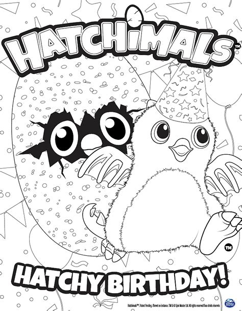 hatchimals coloring page coloring home