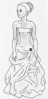 Prom Dress Sketch Deviantart Drawings Login sketch template