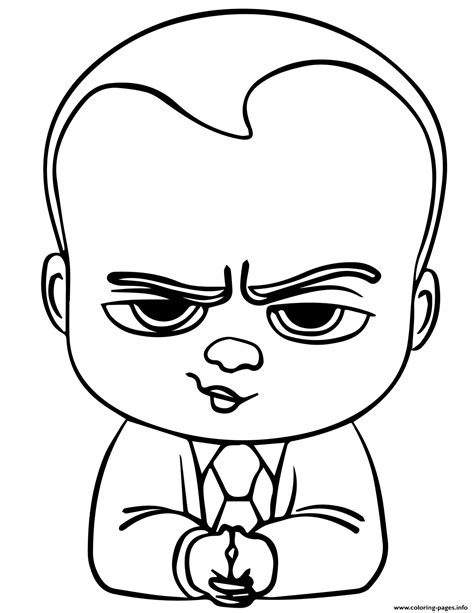 boss baby coloring sheet printable coloring pages