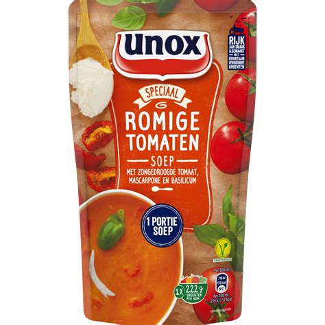 unox soep  zak tomaat romig bestellen dekamarkt