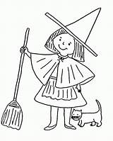 Coloring Pages Witches Witch Color Kids sketch template