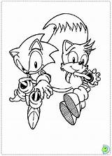 Coloring Sonic Dinokids Pages Close sketch template