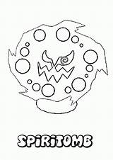 Pokemon Spiritomb Coloringhome sketch template