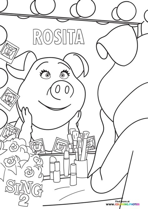 sing  characters coloring pages  kids