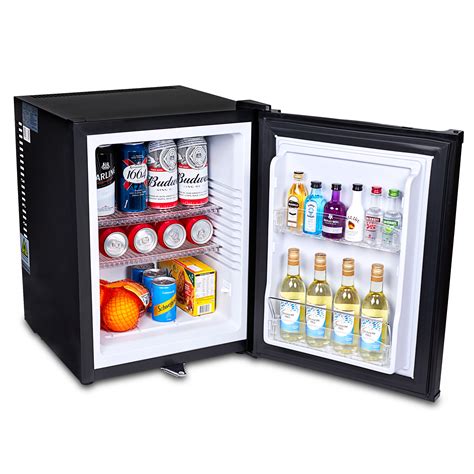 chillquiet silent mini bar fridge ltr black drinkstuff