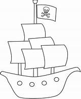 Pirate Pirata Navio Ship sketch template