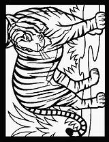 Tigre Colorat Planse Kleurplaat Kleurplaten Tigri Coloriages Tigres Animale Afficher Desene sketch template