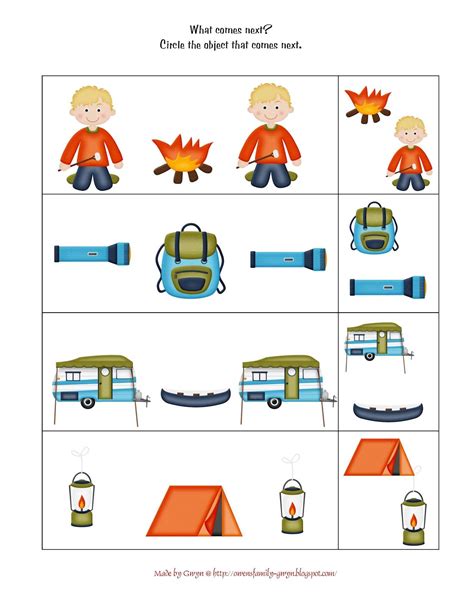 camping theme preschool preschool printables kindergarten worksheets