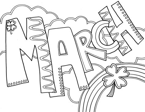 march coloring pages  coloring pages  kids