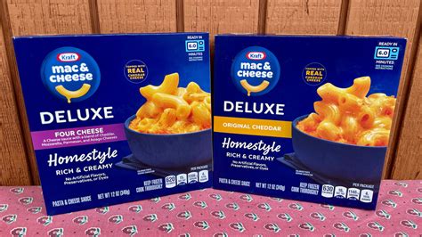 kraft deluxe frozen mac cheese review real cheese flavor