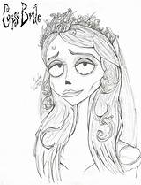 Bride Corpse Coloring Pages Burton Tim Emily Halloween Colouring Drawings Sketches Book Kunst Deviantart Outline Christmas Adult Desenhos Google Drawing sketch template