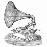 Phonograph Addison Gramophone Grammophon Fineartamerica Gramofone sketch template