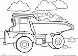 Truck Dump Coloring Pages Printable Color Car Kids Preschool Drawing Worksheets Worksheet Trucks Boys Outline Colouring Vehicles Sheets School Education sketch template