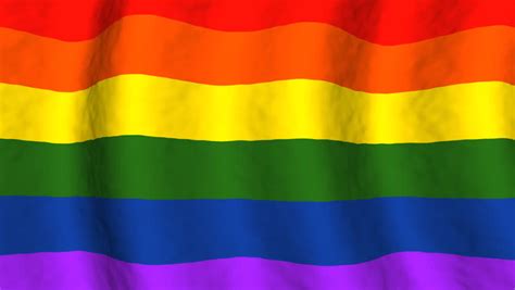 looping gay pride flag motion design hd stock video clip