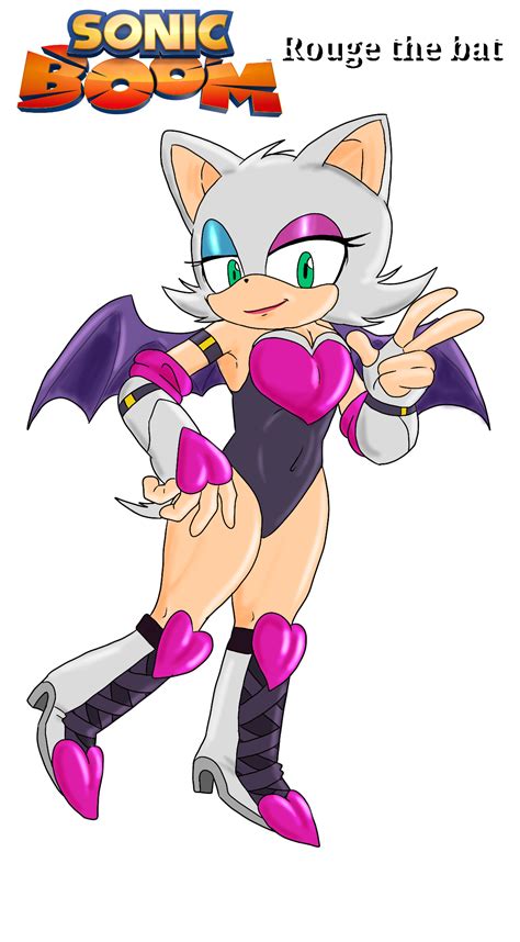 my version of rouge the bat in sonic boom redesign i added a lot of