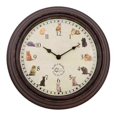 buy meowing cat clock  home decor brecks gifts