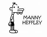 Heffley Wimpy Manny Coloring Diary Gregs Tagebuch Rowley Parklands sketch template
