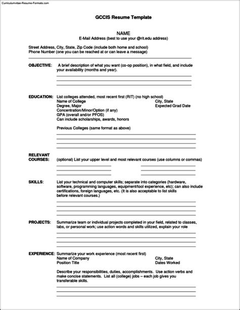 simple resume template   samples examples format resume