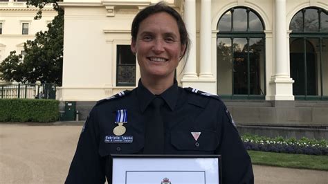 melbourne police officer awarded for work with