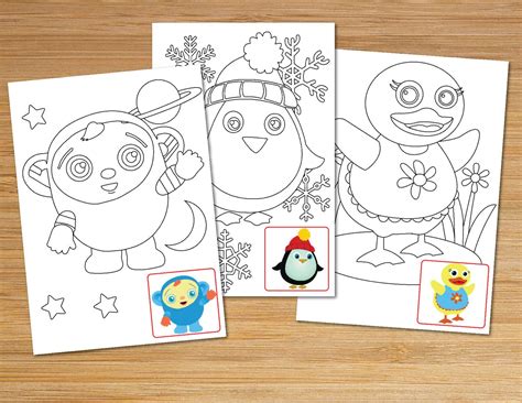 baby  tv printable coloring pages instant digital etsy