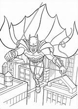 Coloring Batman Superhero Dc Printable Pages Print sketch template