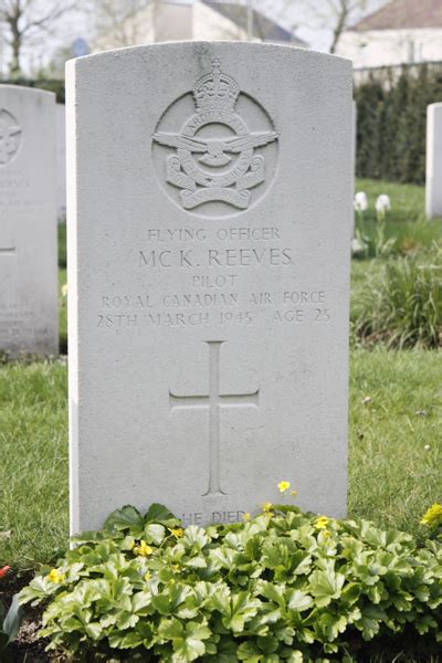 Mackenzie Reeves The Canadian Virtual War Memorial Veterans Affairs