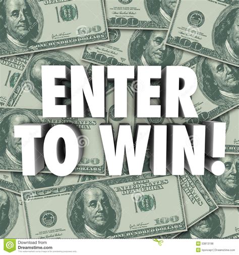 enter  win money dollars background contest raffle prize award stock