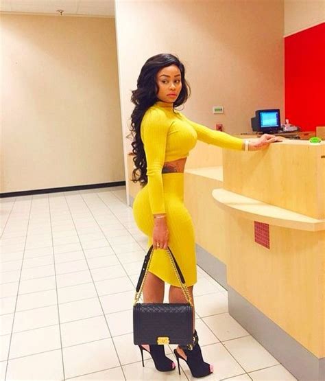 Blac Chyna Stunt On Em In Yellow Fashion Outfits Women