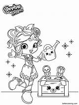 Girly Coloring Pages Shoppies Printable Kids Color Print sketch template