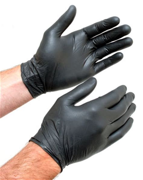xxl large black nitrile gloves box