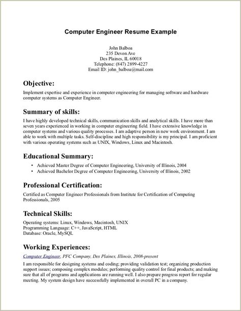 basic job resume objective examples resume  gallery