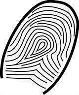 Fingerprint Clip Vector Hight sketch template