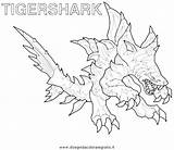Shark Coloring Pages Scary Basking Color Getcolorings Getdrawings Colorings sketch template