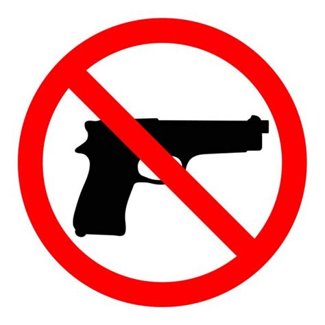 wapen niet toegestaan stockvectors rechtenvrije wapen