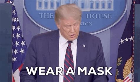 donald trump wear  mask gif  giphy news find share  giphy
