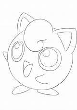 Jigglypuff Pokemon Pages Coloring Template Related sketch template